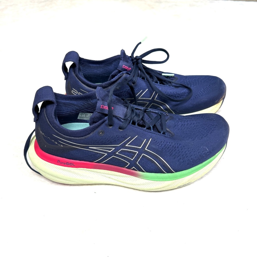 Asics Gel-Nimbus 25 Sneakers Women's US 9 Indigo Blue Running Shoes